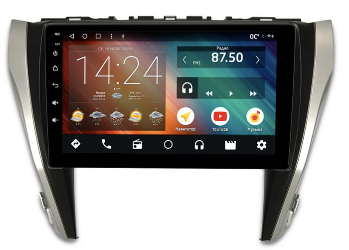 Головное устройство IQ NAVI P4-2918KFSHD (4/64ГБ) для Toyota Camry V55 2014-2018 на Android 10.0 - фото 259507