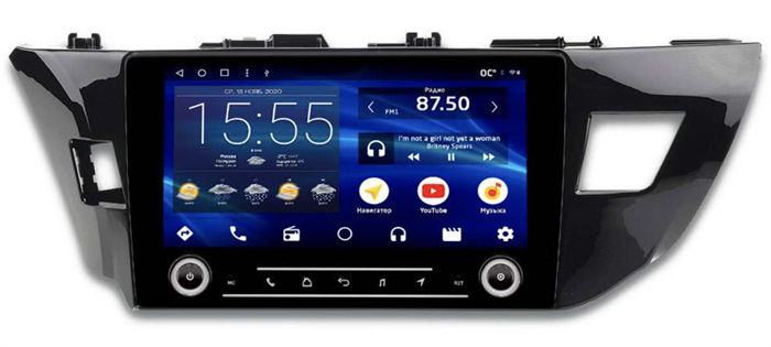 Штатная магнитола IQ NAVI P6K-2905CFSHD (6/128ГБ) для Toyota Corolla XI 2013-2015 на Android 10.0 - фото 259674