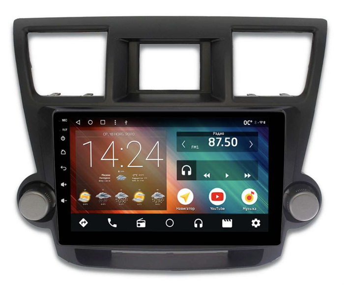 Головное устройство IQ NAVI P4-2915KFSHD (4/64ГБ) для Toyota Highlander (U40) 2007-2013 на Android 10.0 - фото 259723