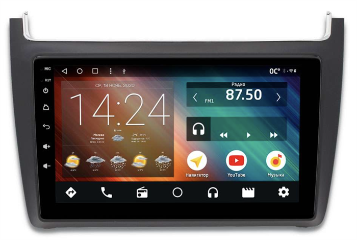 Головное устройство IQ NAVI P6-3010CFSHD (6/128ГБ) для Volkswagen Polo 5 2009-2019 на Android 10.0 - фото 260383