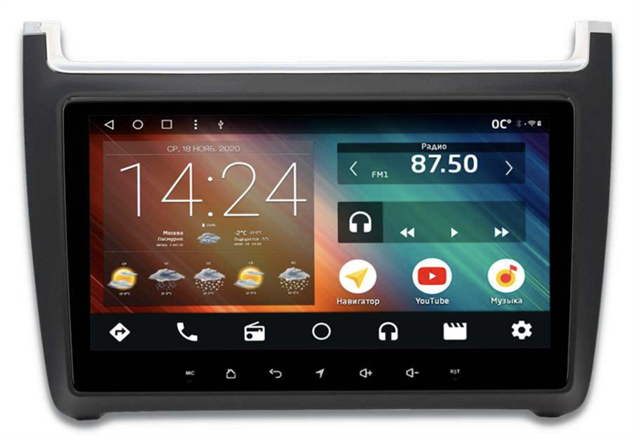 Головное устройство IQ NAVI P6-3010CFSHD SUPER HD (6/128ГБ) для Volkswagen Polo 5 2009-2019 на Android 10.0 - фото 260392
