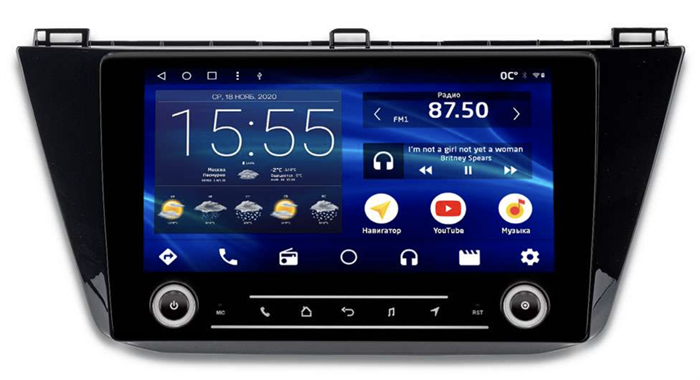 Штатная магнитола IQ NAVI P6K-3007CFSHD (6/128ГБ) для Volkswagen Tiguan 2016-2019 на Android 10.0 - фото 260465