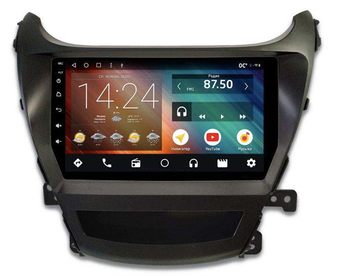 Автомагнитола IQ NAVI P6-1602CFSHD (6/128ГБ) для Hyundai Elantra V (MD) 2014-2016 на Android 10.0 - фото 260801