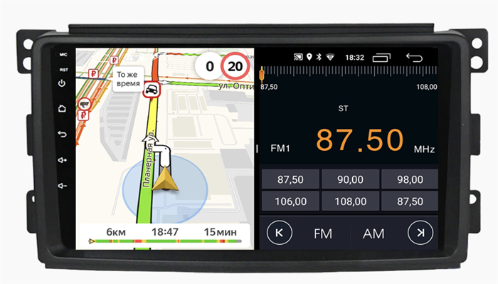 Parafar для Mercedes-Benz Smart 2005-2010 на Android 11.0 (PF207FHD) - фото 261093
