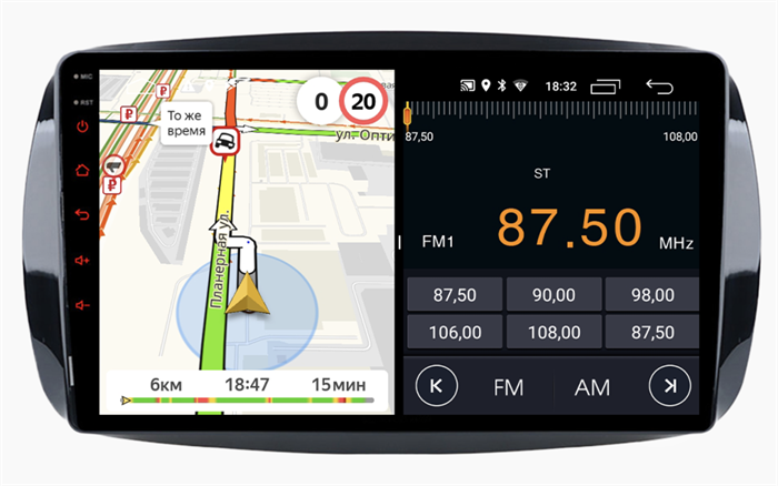 Parafar для Mercedes Fortwo III 2014-2024, Forfour II 2014-2024 на Android 11.0 (PF214FHD) - фото 261119
