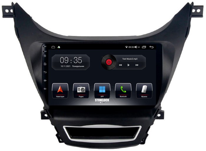 Штатная магнитола Stonelock HYD911MB 3/32 ГБ для Hyundai Elantra V (MD) 2014-2016 на Android 10.0 - фото 264998