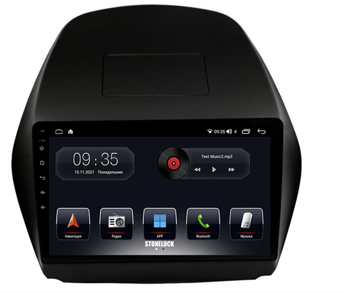 Штатная магнитола Stonelock HYD101MB 3/32 ГБ для Hyundai ix35, Tucson II 2011-2015 на Android 10.0 - фото 265080