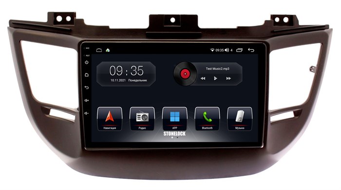 Штатная магнитола Stonelock HYD9040MB 3/32 ГБ для Hyundai Tucson III 2015-2018 на Android 10.0 - фото 265085