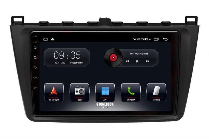 Штатная магнитола Stonelock MZD901MB 3/32 ГБ для Mazda 6 2007-2012 на Android 10.0 - фото 265281