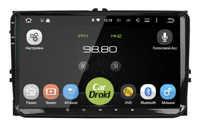 Штатная магнитола Roximo CarDroid RD-3721D для Volkswagen Universal 9 дюймов на Android 10.0 DSP - фото 265313
