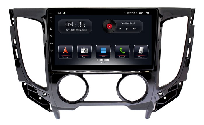 Штатная магнитола Stonelock MSB905MB 3/32 ГБ для Mitsubishi Pajero Sport III, L200 V 2015-2021 на Android 10.0 - фото 265368