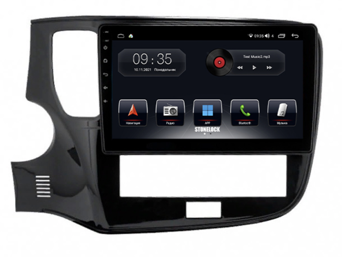 Штатная магнитола Stonelock MSB105MB 3/32 ГБ для Mitsubishi Outlander III 2019-2024 на Android 10.0 - фото 265395