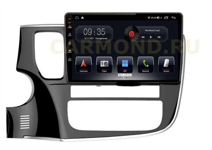 Штатная магнитола Stonelock MSB101MB 3/32 ГБ для Mitsubishi Outlander III 2013-2020 на Android 10.0 - фото 265405