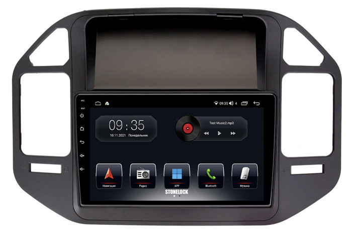 Штатная магнитола Stonelock MSB909MB 3/32 ГБ для Mitsubishi Pajero III 1999 - 2006 на Android 10.0 - фото 265415