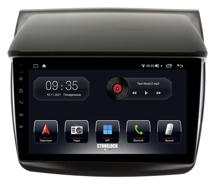 Автомагнитола Stonelock MSB903MB 3/32 ГБ для Mitsubishi Pajero Sport II, L200 IV 2006-2015 на Android 10.0 - фото 265420