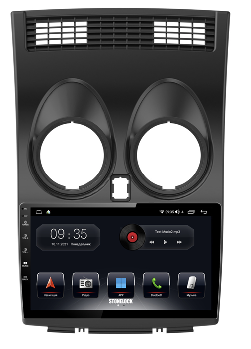 Штатная магнитола Stonelock NIS901MB 3/32 ГБ для Nissan Qashqai 2007-2013 на Android 10.0 - фото 265461