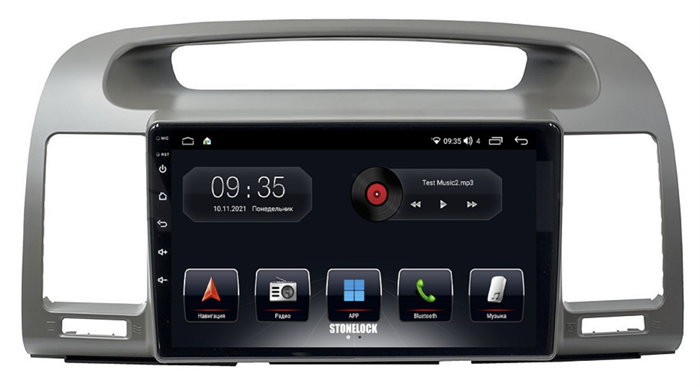 Штатная магнитола Stonelock TOY907MB 3/32 ГБ для Toyota Camry V30 2001-2006 на Android 10.0 - фото 265676