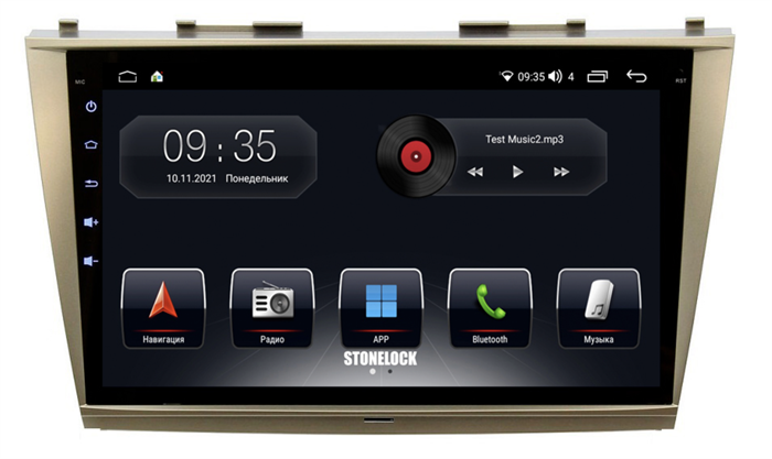 Штатная магнитола Stonelock TOY908MB 3/32 ГБ для Toyota Camry V40 2006-2011 на Android 10.0 - фото 265686