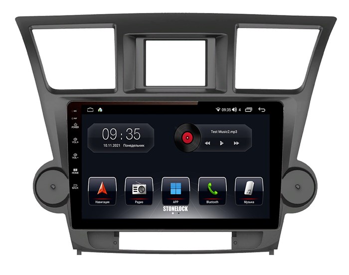 Штатная магнитола Stonelock TOY111MB 3/32 ГБ для Toyota Highlander (U40) 2007-2013 на Android 10.0 - фото 265754