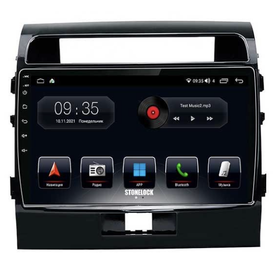 Штатная магнитола Stonelock TOY100MB 3/32 ГБ для Toyota Land Cruiser 200 2007-2015 на Android 10.0 - фото 265809