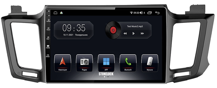 Штатная магнитола Stonelock TOY105MB 3/32 ГБ для Toyota RAV4 (CA40) 2013-2019 на Android 10.0 - фото 265824