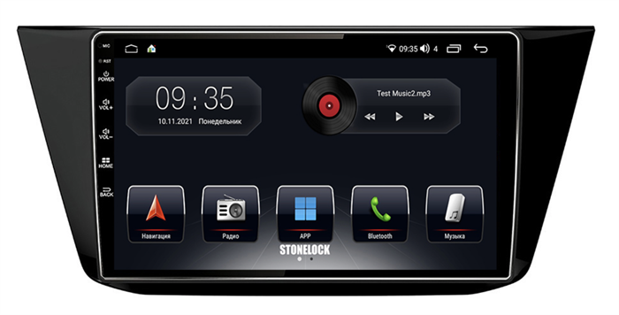 Штатная магнитола Stonelock VW101MB 3/32 ГБ для Volkswagen Tiguan 2016-2019 на Android 10.0 - фото 265874
