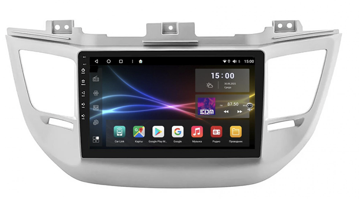 Subini HYD904WM 3/32 ГБ для Hyundai Tucson III 2015-2018 cерая на Android 10.0 - фото 266064