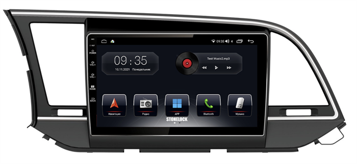 Stonelock HYD913MB 6/128 ГБ для Hyundai Elantra VI (AD) 2016-2019 на Android 10.0 - фото 266685