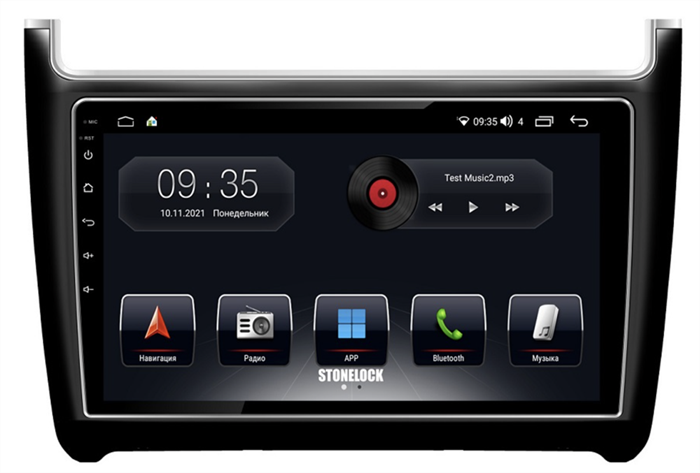 Stonelock VW901MB 6/128 ГБ для Volkswagen Polo 5 2009-2019 на Android 10.0 - фото 267324