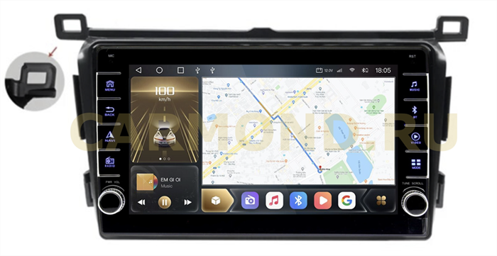CarMedia OL-9607-D (с кнопками) для Toyota RAV4 (CA40) 2013-2019 на Android 10.0 - фото 268015