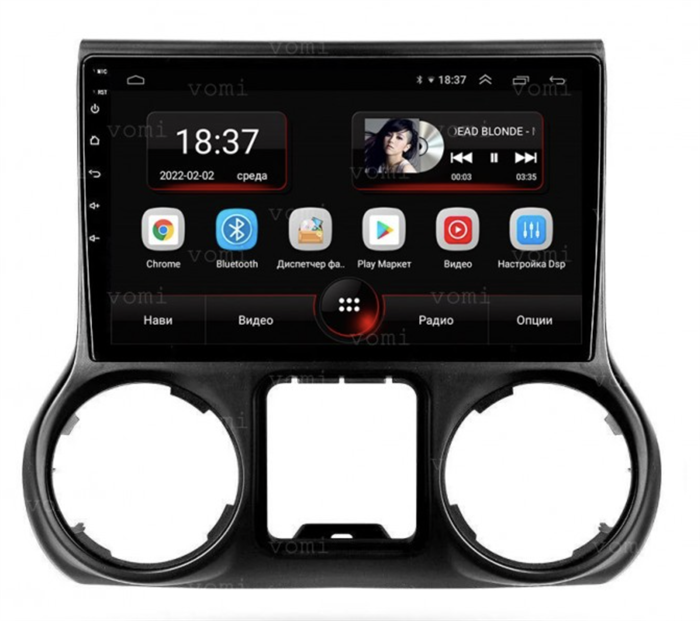 Vomi AK367R10-MTK для Jeep Wrangler 2011-2014 на Android 10.0 - фото 272291