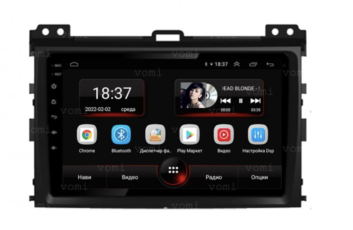 Vomi AK359R9-MTK для Toyota Prado 120 2002-2009 на Android 10.0 - фото 273671