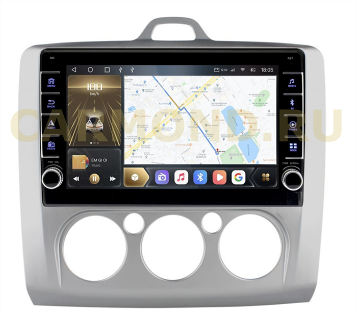CarMedia OL-9201-A-N для Ford Focus II 2005-2011 (с кнопками) с климат-контролем на Android 10.0 - фото 275363
