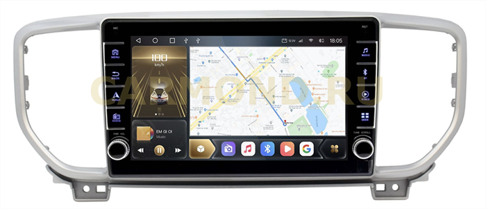 CarMedia OL-9780-1-N (с кнопками) для Kia Sportage IV 2018-2022 серебро на Android 10.0 - фото 275843