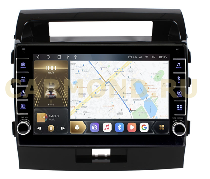 CarMedia OL-1620-1-P (с кнопками) для Toyota LC 200 2007-2015 (Elegance или Араб) на Android 10.0 - фото 276150