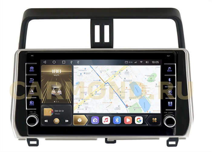 CarMedia OL-1680-P (с кнопками) для Toyota LC Prado 150 2017-2020 на Android 10.0 - фото 276155