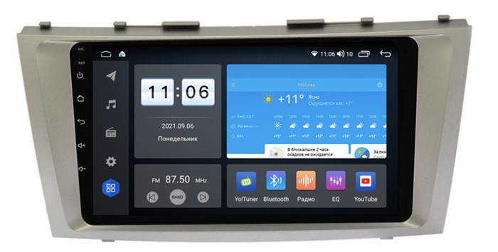 Штатная магнитола Vomi ZX347R9-9863-LTE для Toyota Camry V40 2006-2011 на Android 10.0 - фото 278109