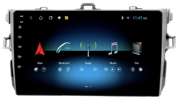 Stonelock TOY9011MB4 2/32 ГБ для Toyota Corolla X (E140, E150) 2006-2013 серая на Android 10.0 - фото 280077