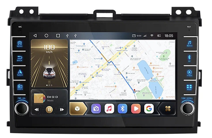 CarMedia OL-9696-N (с кнопками) для Toyota LC Prado 120 2002-2009 на Android 10.0 - фото 280788