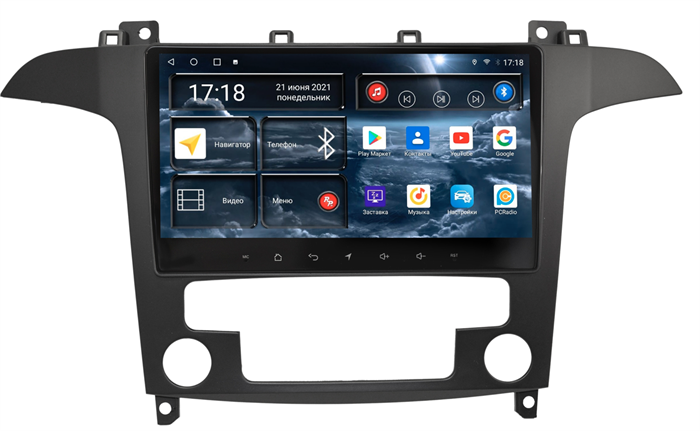 Штатная магнитола Redpower 71139M для Ford S-MAX 2006-2015 с климат-контролем на Android 10.0 - фото 280820