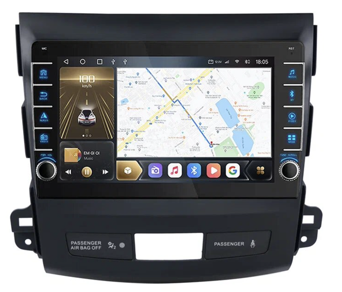 CarMedia OL-9636-N (с кнопками) для Mitsubishi Outlander II (XL) 2006-2012 на Android 10.0 - фото 280963