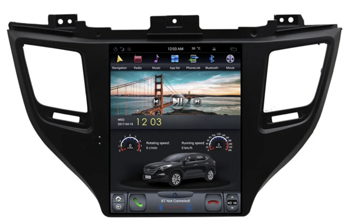 CarMedia ZF-1075-DSP Tesla-Style для Hyundai Tucson III 2015-2018 на Android 9.0 - фото 281931