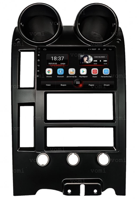 Vomi AK539R9-MTK для Hummer H2 2002-2007 круглые воздуховоды на Android 10.0 - фото 283211