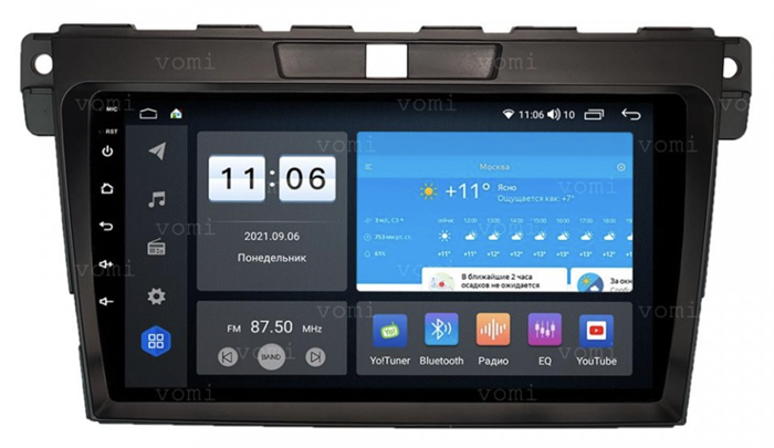 Штатная магнитола Vomi ZX554R9-7862-LTE для Mazda CX-7 I 2006-2012 на Android 10.0 - фото 283359