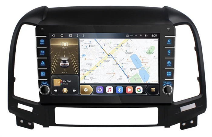 CarMedia OL-9717-D (с кнопками) для Hyundai Santa Fe II 2005-2012 на Android 10.0 - фото 283395
