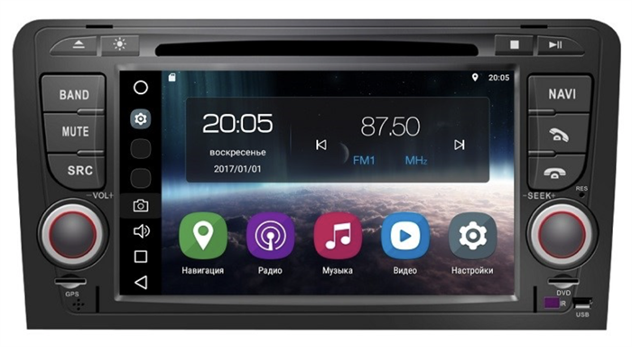 Магнитола FarCar s200 для Audi A3 на Android (V049) - фото 283420