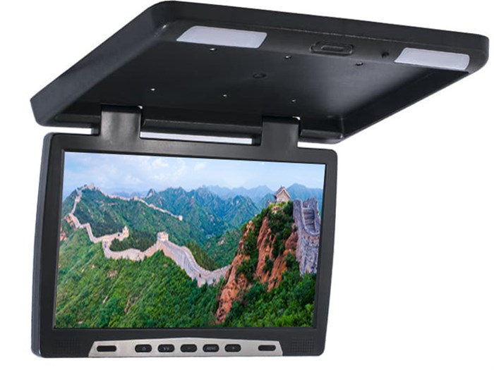 ПОТОЛОЧНЫЙ МОНИТОР 15.6" ERGO ER15F (USB/SD/HDMI/AV) ЧЕРНЫЙ - фото 285021