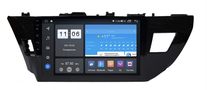 Штатная магнитола Vomi ZX352R10-7862-LTE-4-64 для Toyota Corolla 2012-2016 E180 (дорестайл) на Android 10.0 - фото 285500