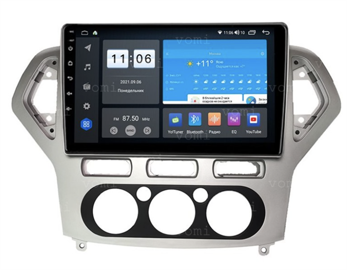 Штатная магнитола Vomi ZX517R10-7862-LTE-4-64 для Ford Mondeo IV 2007-2010 кондиционер на Android 10.0 - фото 287115