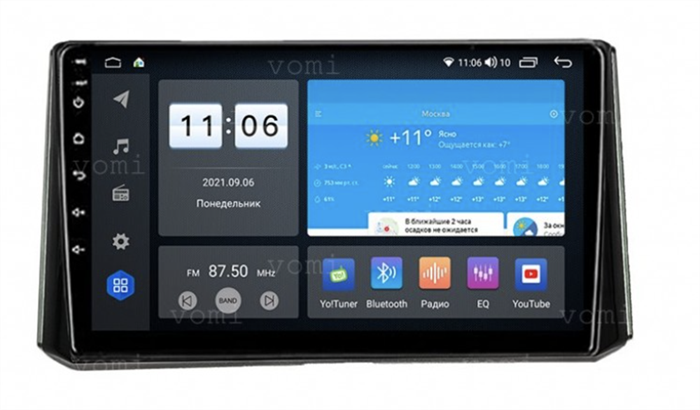 Штатная магнитола Vomi ZX519R10-7862-LTE-4-64 для Toyota Corolla XII 2019-2025 + 1.6T Стандарт на Android 10.0 - фото 287126